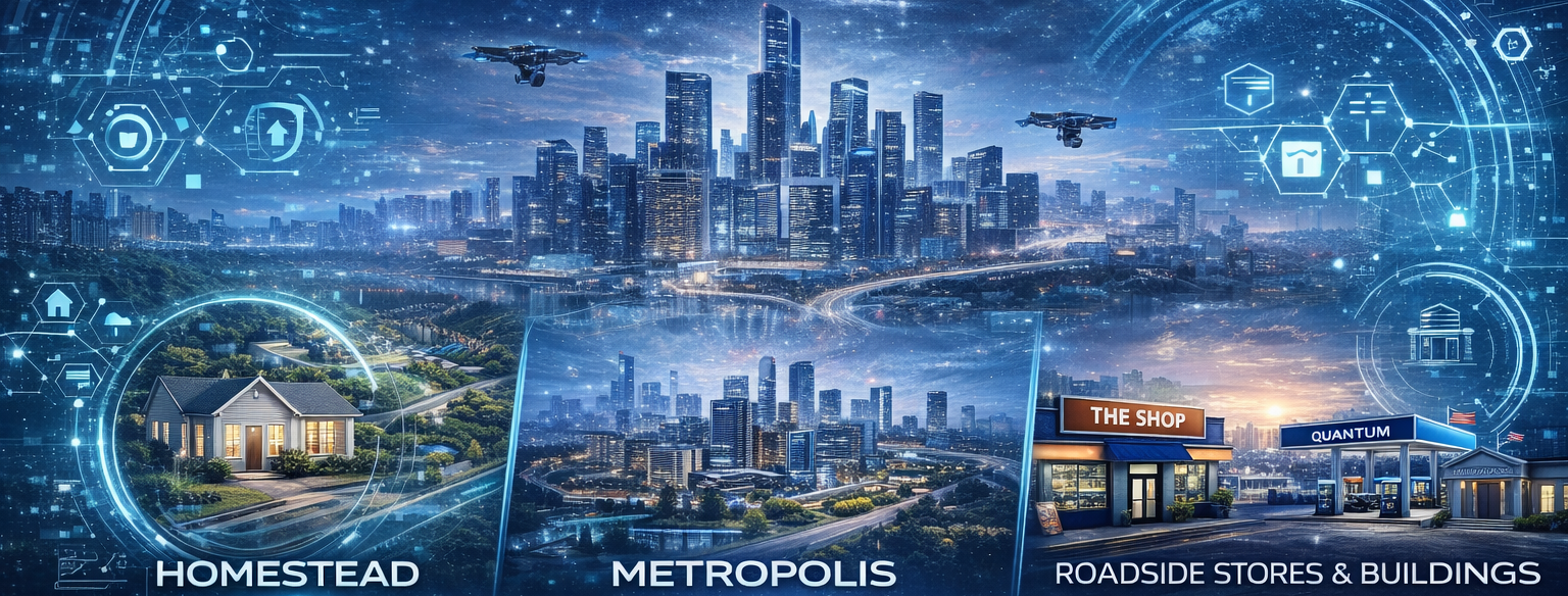 Nexus metaverse land and world development